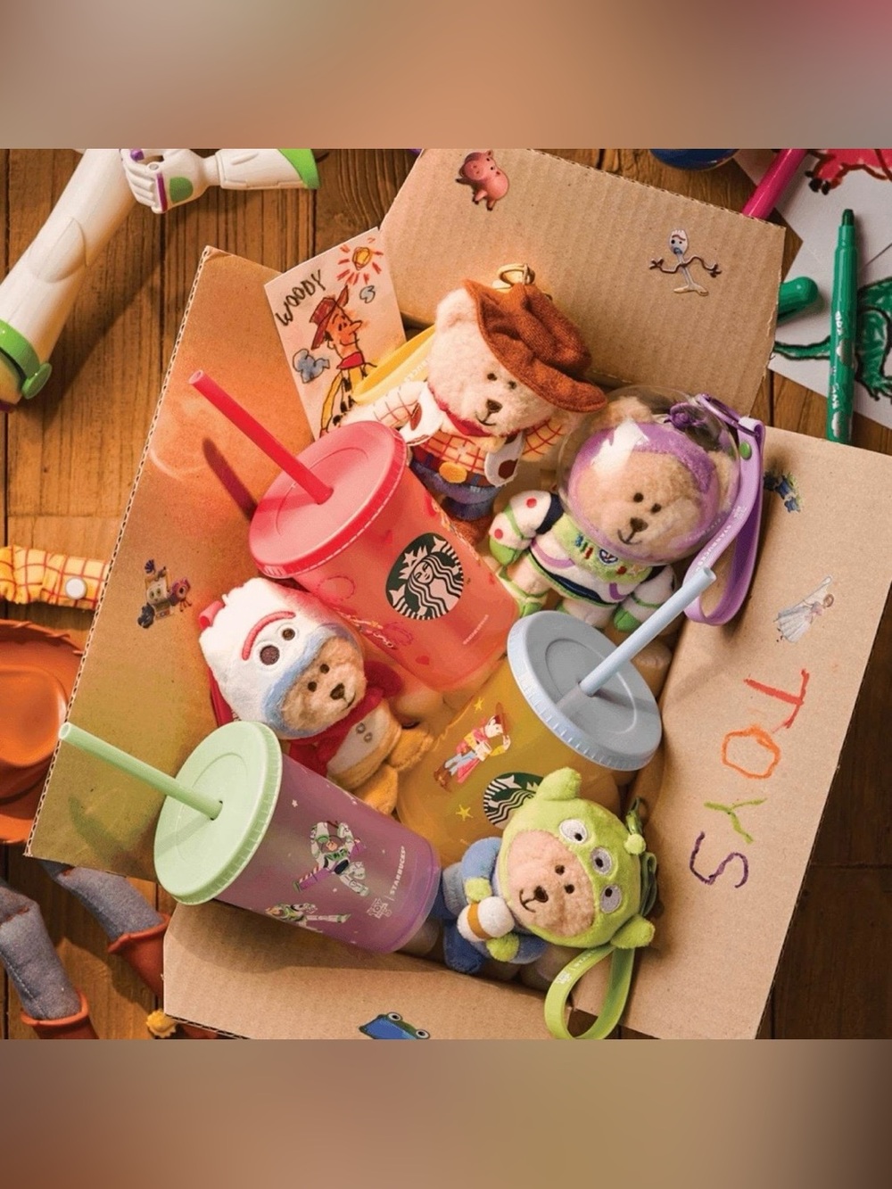 Starbucks Korea x Toy Story 8oz Reusable Cold Cup Set READY TO SHIP
